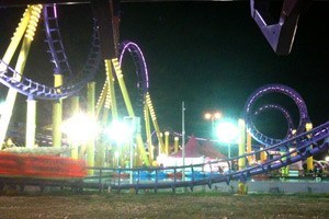 Vias Plage theme park rollercoaster